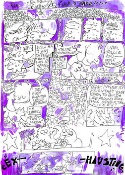 "Ten" excerpt, micron and inkwash, 2018