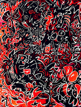 "I AM INCAPABLE OF BEING INHUMAN!", ink & digital editing, 2018